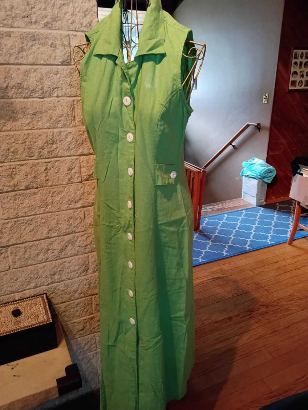 Vintage/New Keren Hart green dress